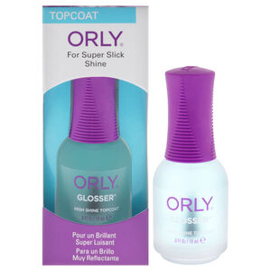 Glosser High Shine Topcoat by Orly for Women - 0.6 oz Nail Polish